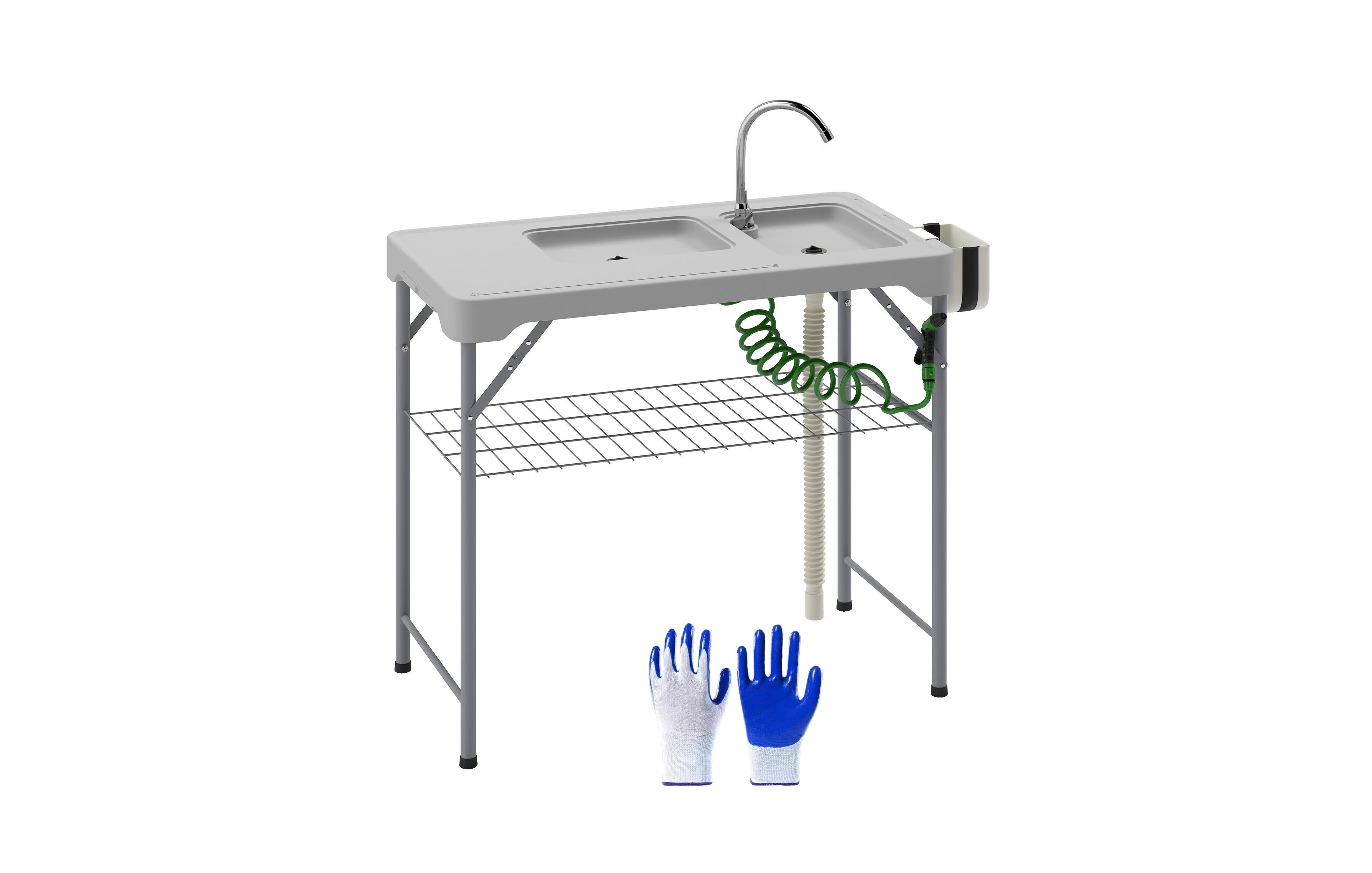 Sevorley Portable Camping Handwashing Sink, Folding Design for Camping, Travel and Outdoor Activities