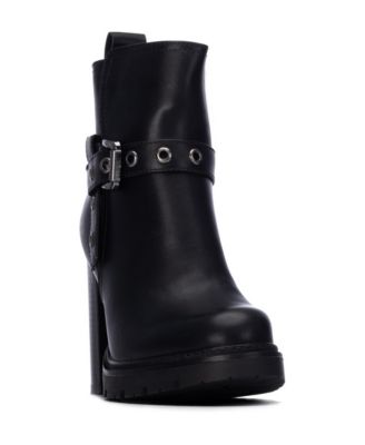 Women's Block-Heel Round-Toe Slip-Resistant Ankle Booties