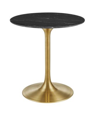 Lippa 28" Round Faux Marble Dining Table