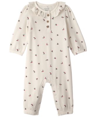 Baby Girls' Holly Thermal Long-Sleeve Jumpsuit