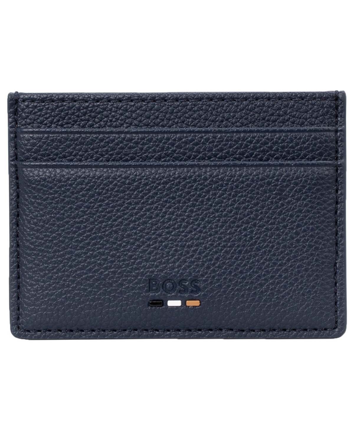 Boss Ray_S Card N. Minimalist 5-Slot Faux Leather Card Case