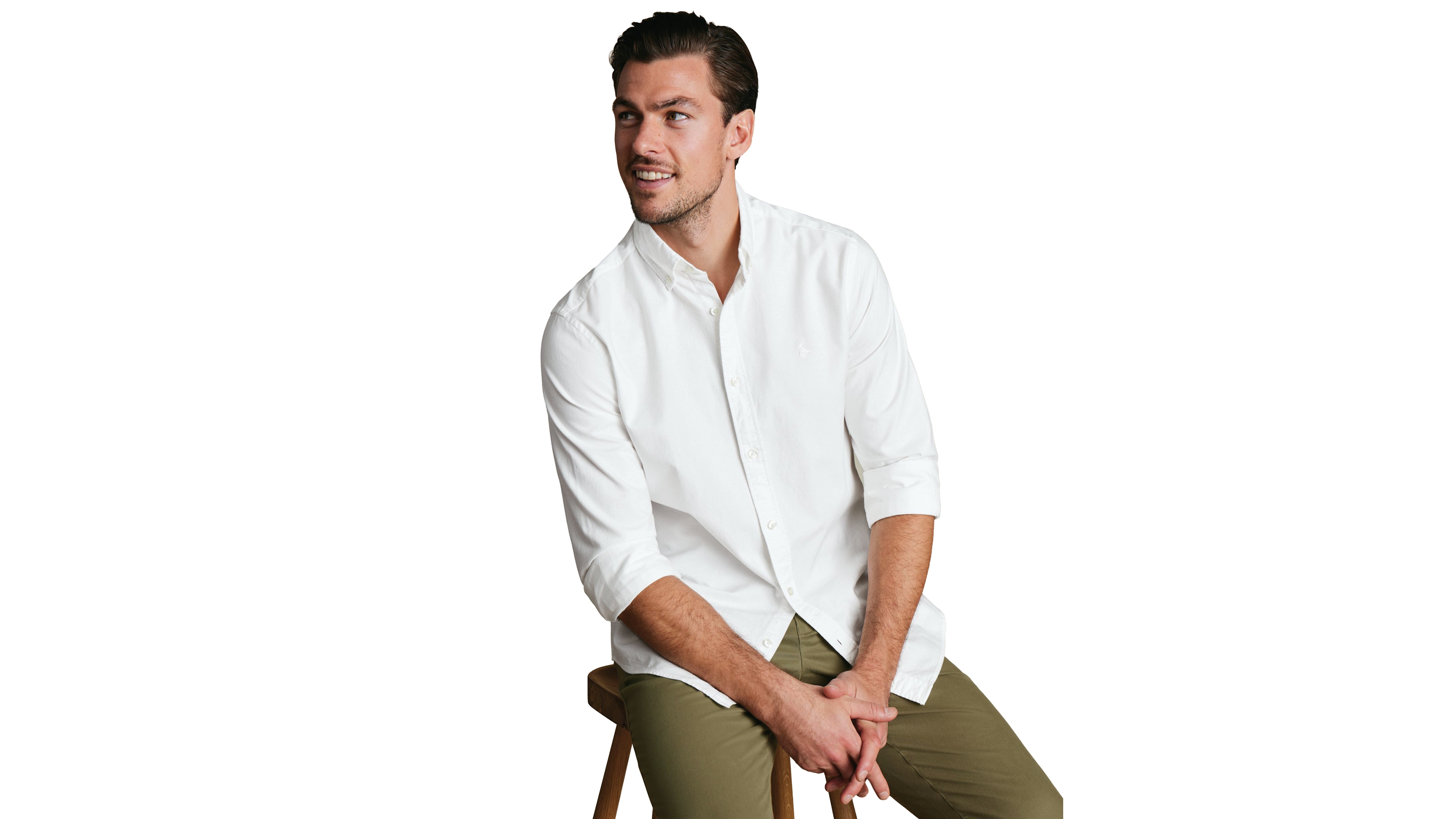 Charles Tyrwhitt Men's Slim-Fit Long-Sleeve Cotton Shirt