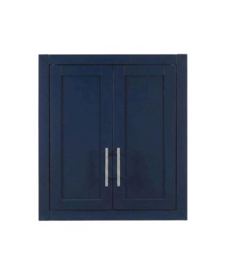 26 Inch Wood Adjustable Shelf Wall-Mounted Storage Cabinet