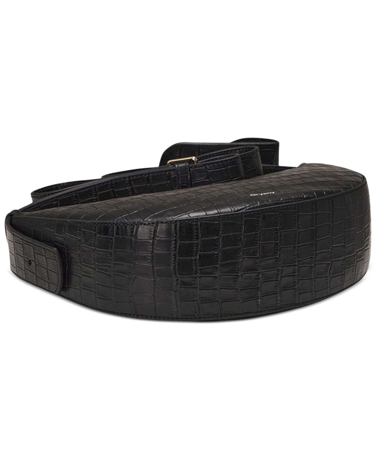 Женская сумка orYANY Rookie Croco Crossbody Bag with Detachable Pouch, цвет: Чёрный — фото 4