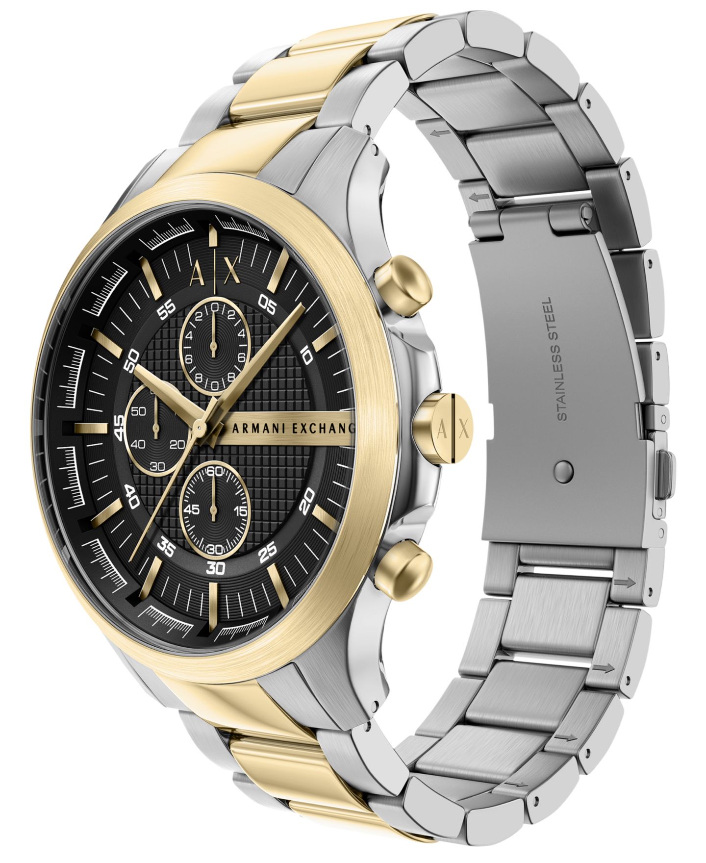 Мужские часы A|X Armani Exchange Chronograph Two-Tone Stainless Steel 46mm — фото 3