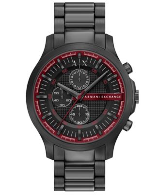 Men's Quartz Two-Hand Black Silicone Watch 42mm