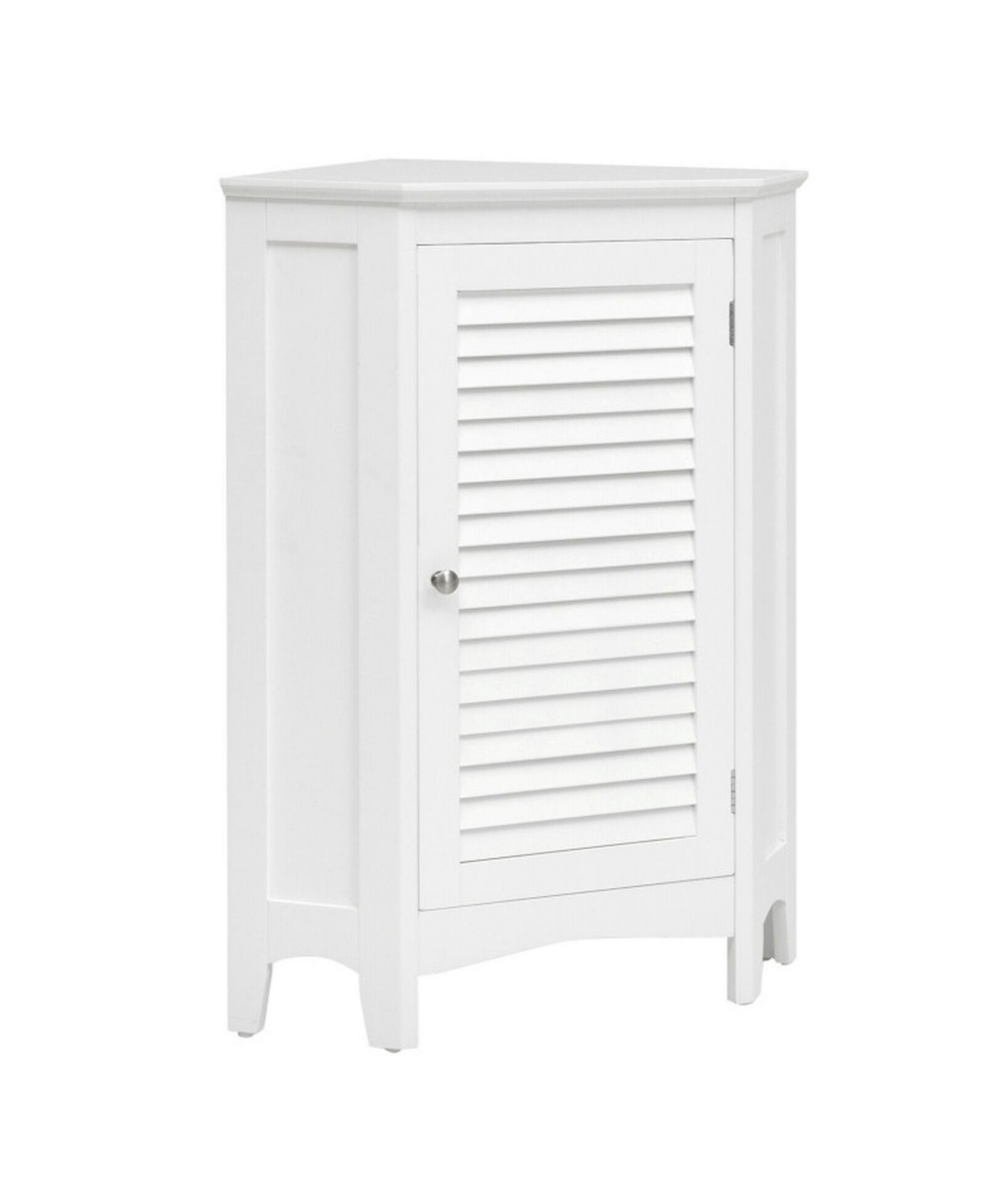 Hongge Corner Floor Storage Cabinet for Small Bathroom Spaces