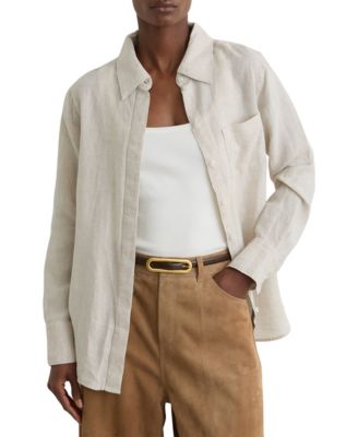 Women's Belle Linen Long Sleeve Shirt