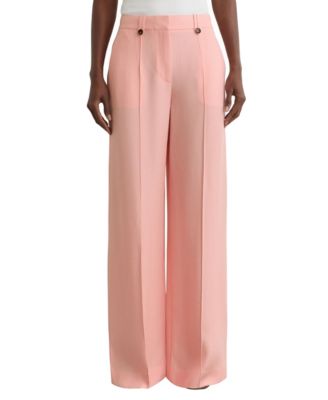 Petite Magda Wide-Leg High-Waisted Pants