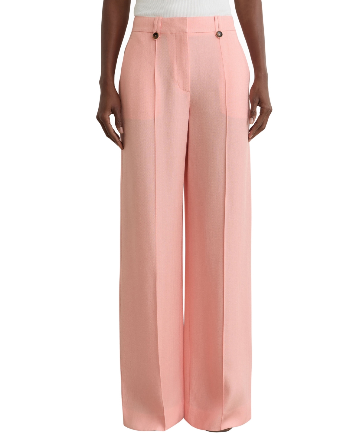 Reiss Petite Magda Wide-Leg High-Waisted Pants
