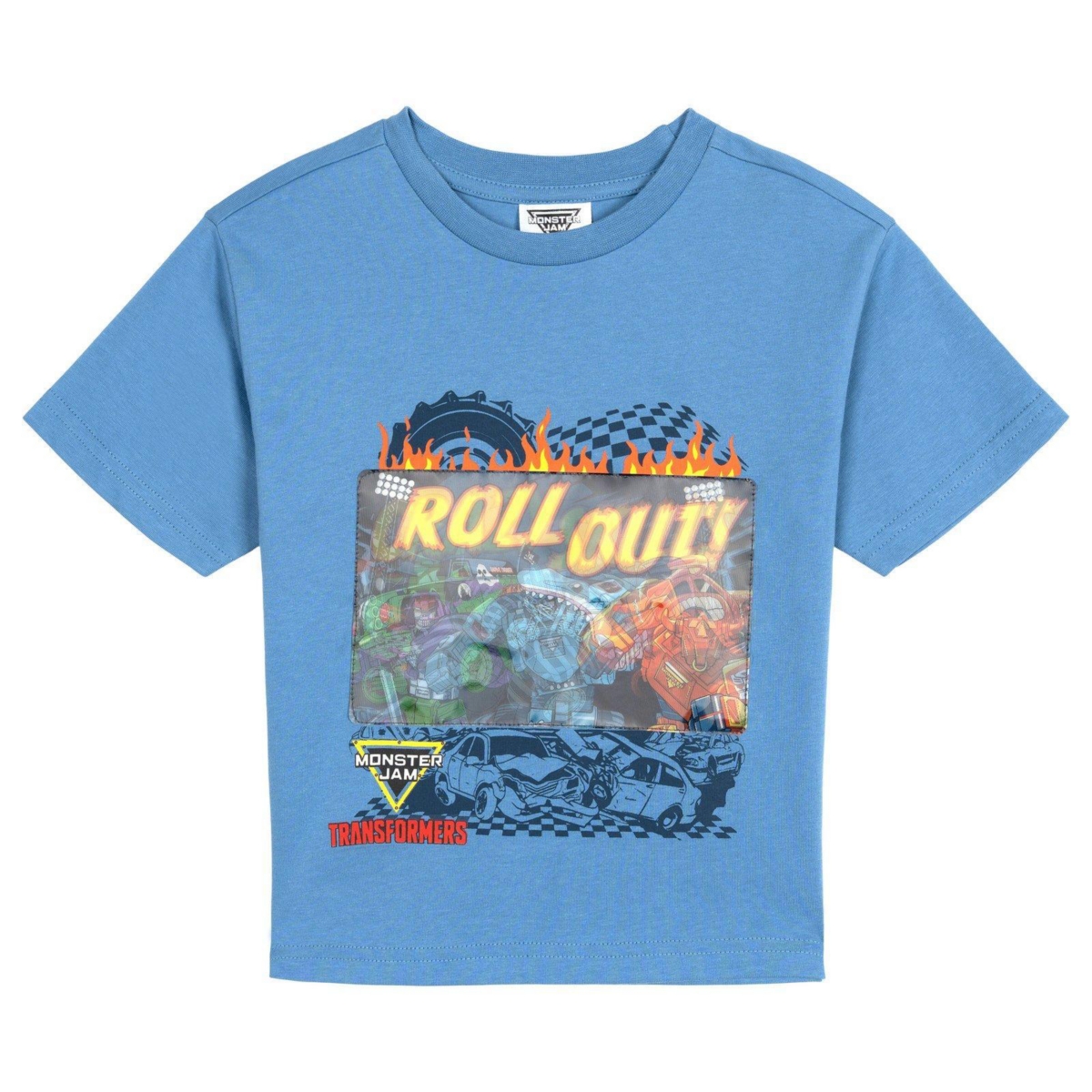 Transformers Toddler Boys' 2T-5T Monster Jam Interactive 3D T-Shirt