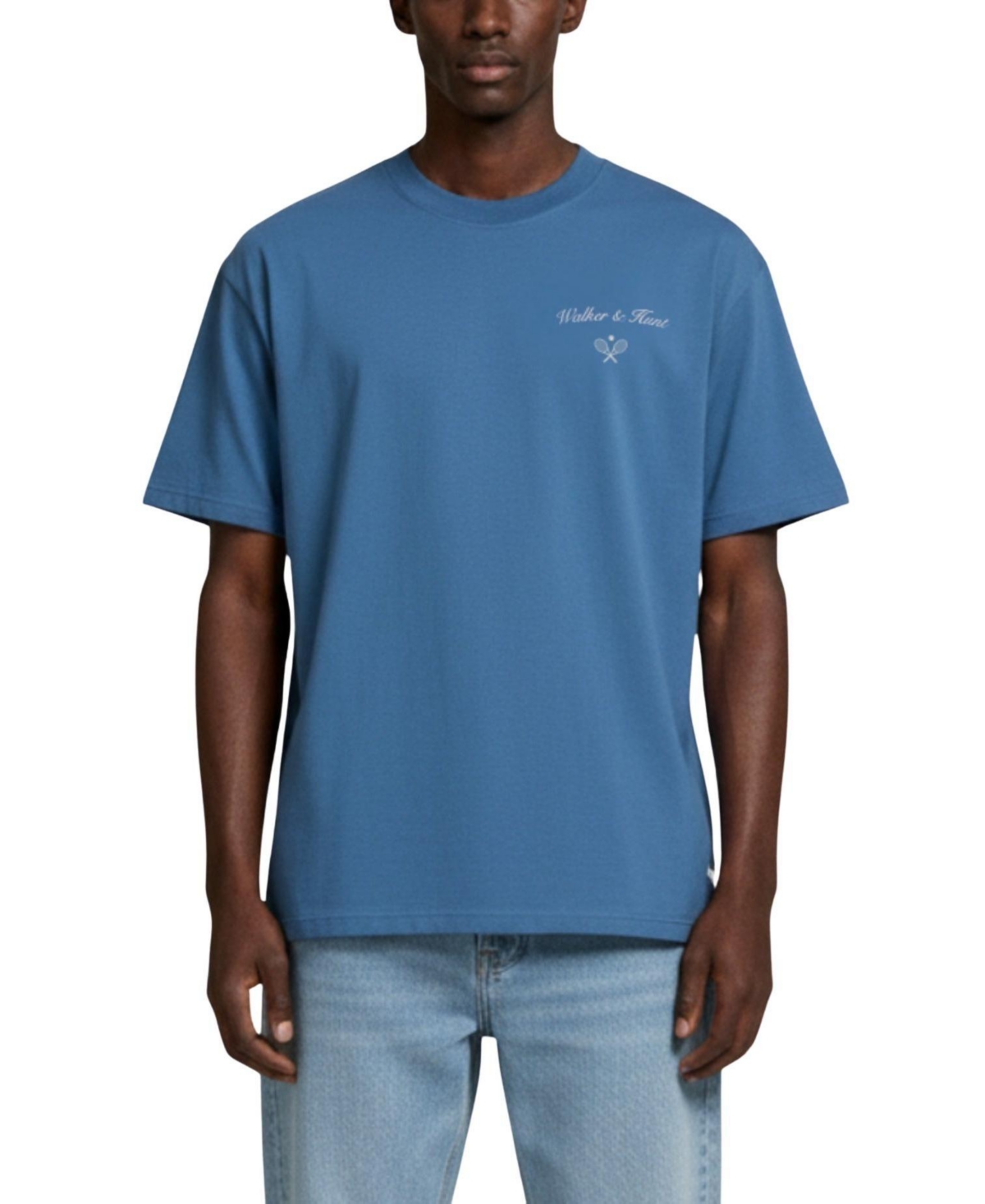 Walker & Hunt Men's Saint-Tropez Tennis Club Oversized Graphic T-Shirt