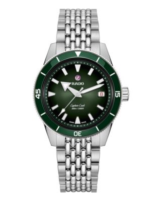 Men's Automatic Captain Cook Silver Stainless Steel Watch 39mm