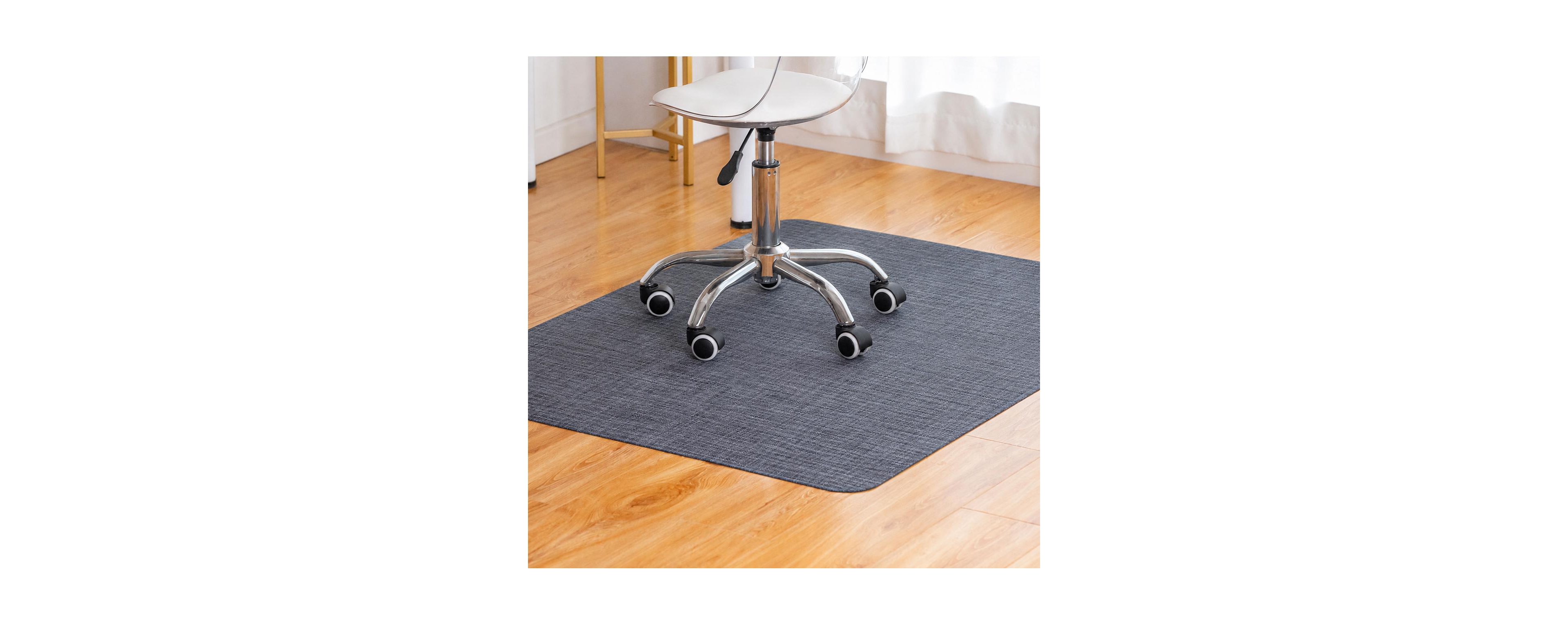 Lowking Office Chair Mat For Hardwood Floors Non Slip Heavy Duty Smooth Glide Floor Protector