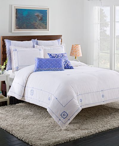 cupcakes and cashmere Blue Frame Bedding Collection