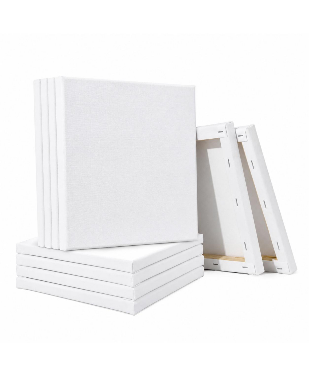 Lowking 24 Pack Multi Blank Stretched Canvas Painting Set for Artists