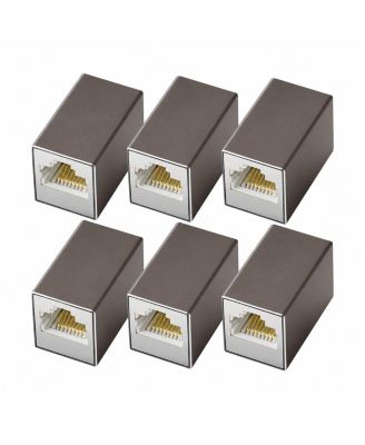 10Gbps RJ45 Coupler Ethernet Extender Adapter Compatible with Cat5–Cat8 Networks