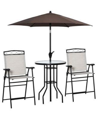 Outdoor Chair, Folding Design, Umbrella for Camping, Travel and Outdoor Activities