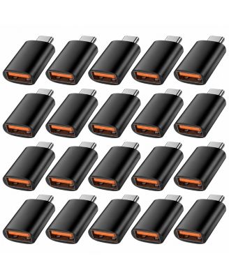 USB-C to USB-A OTG 5Gbps Adapter [Compatible with USB-C Devices], 20-Pack