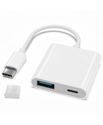 USB C to USB OTG Adapter with 30W PD Charging Port