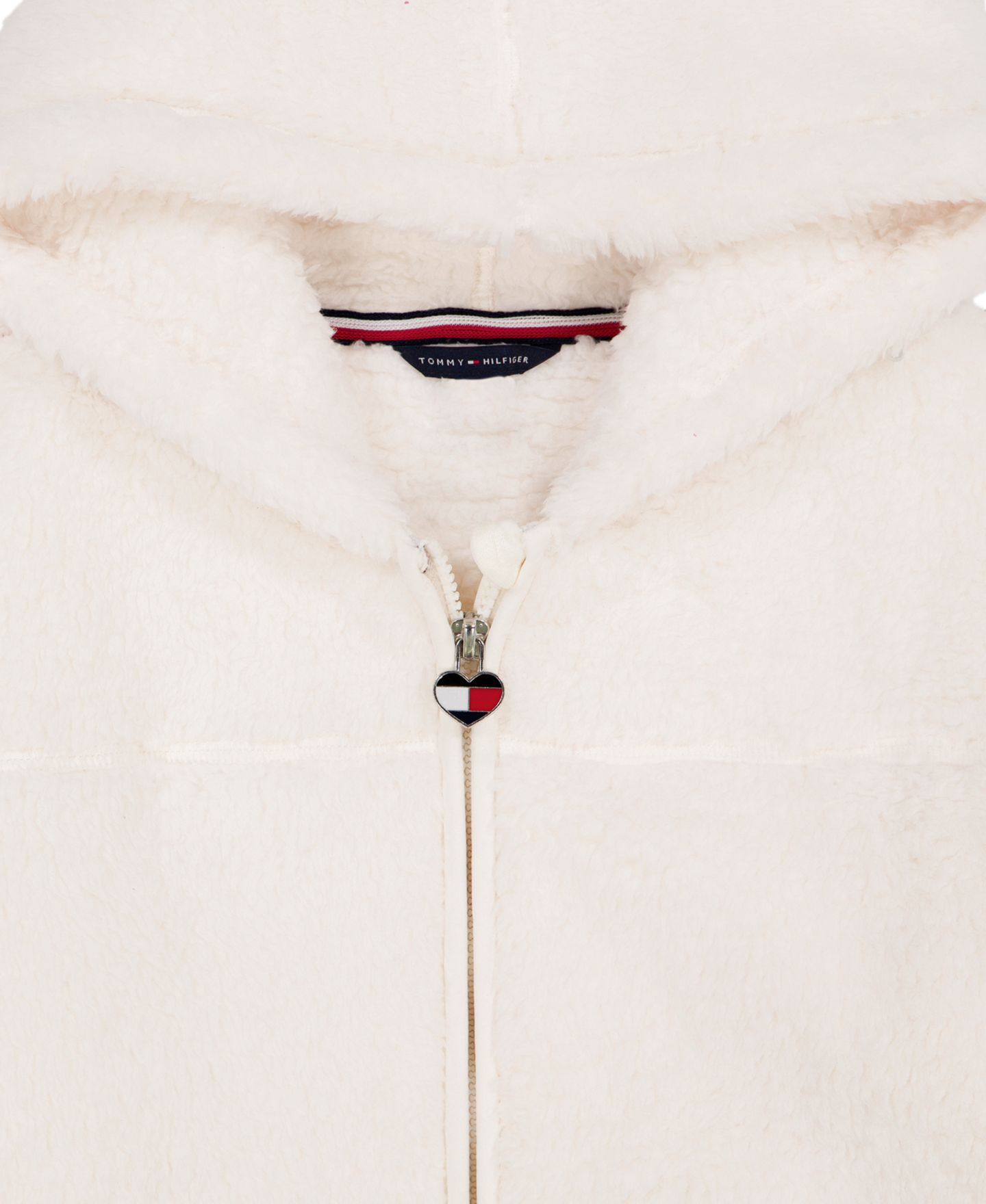Худи Tommy Hilfiger Minky Faux Fur Hooded Drop-Shoulder для девочек, цвет: Розовый — фото 14