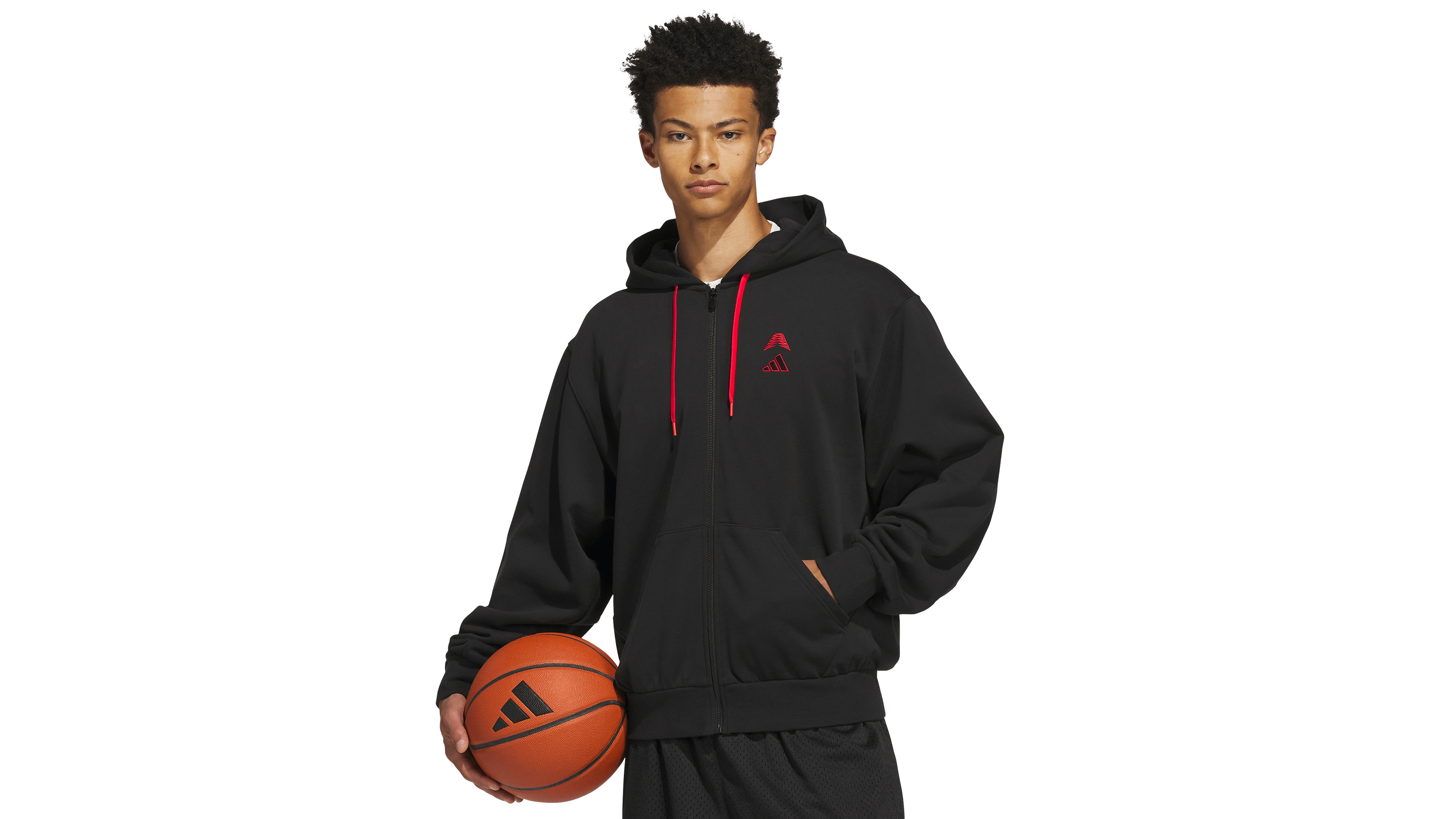 adidas Men's Anthony Edwards Foundation Full-Zip Hoodie