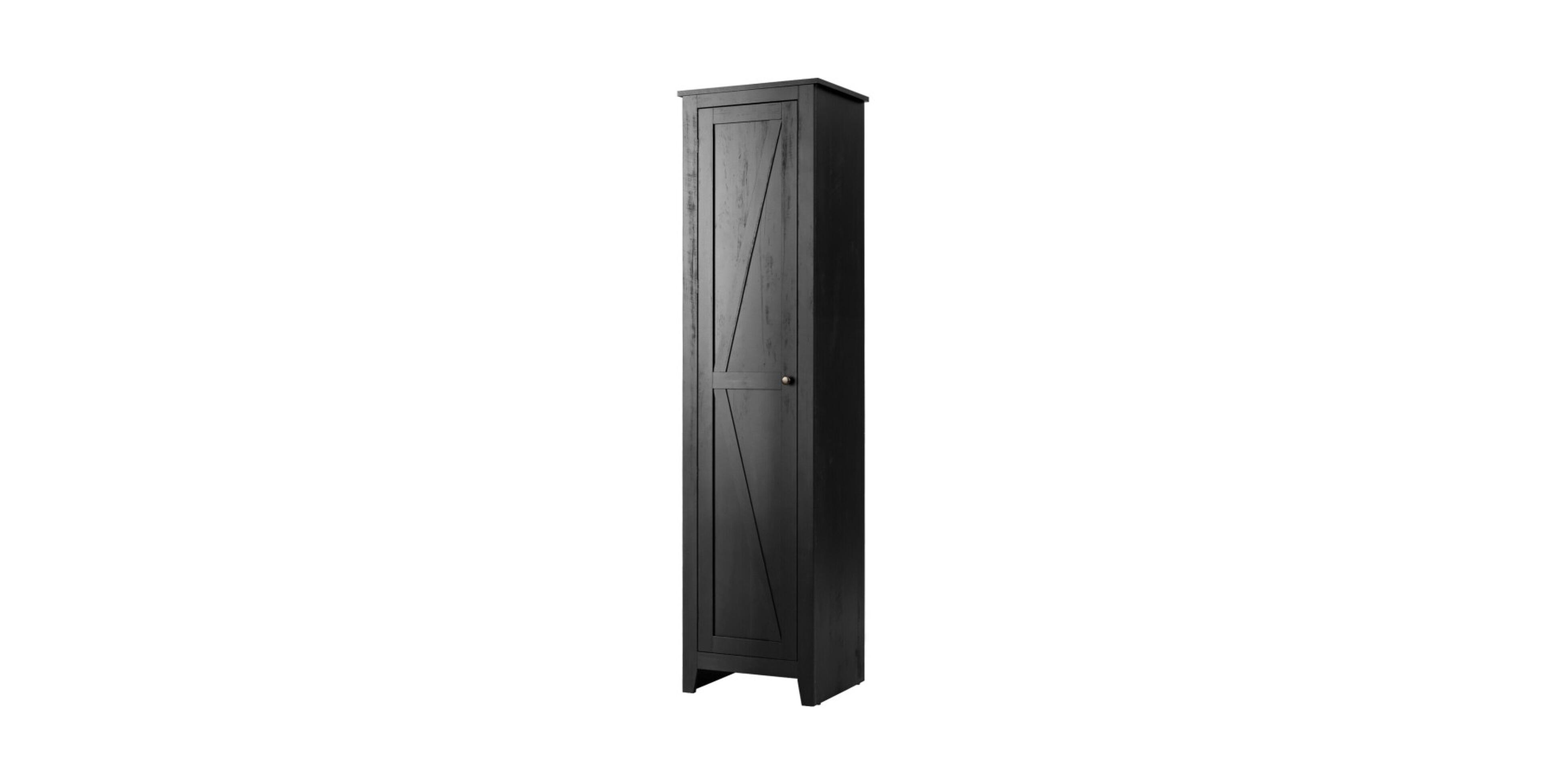 Sugift Tall Slim Bathroom Tower Storage Cabinet with Four Shelves