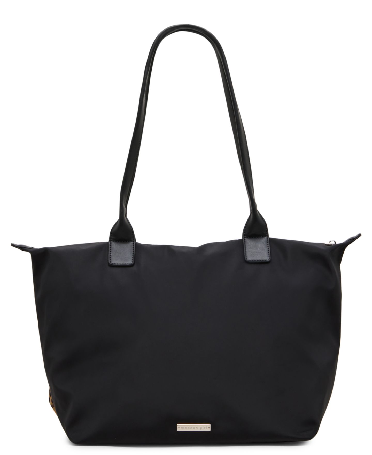 Женская сумка Madden Girl Large Nylon Removable Bow Charm Tote, цвет: Чёрный — фото 2