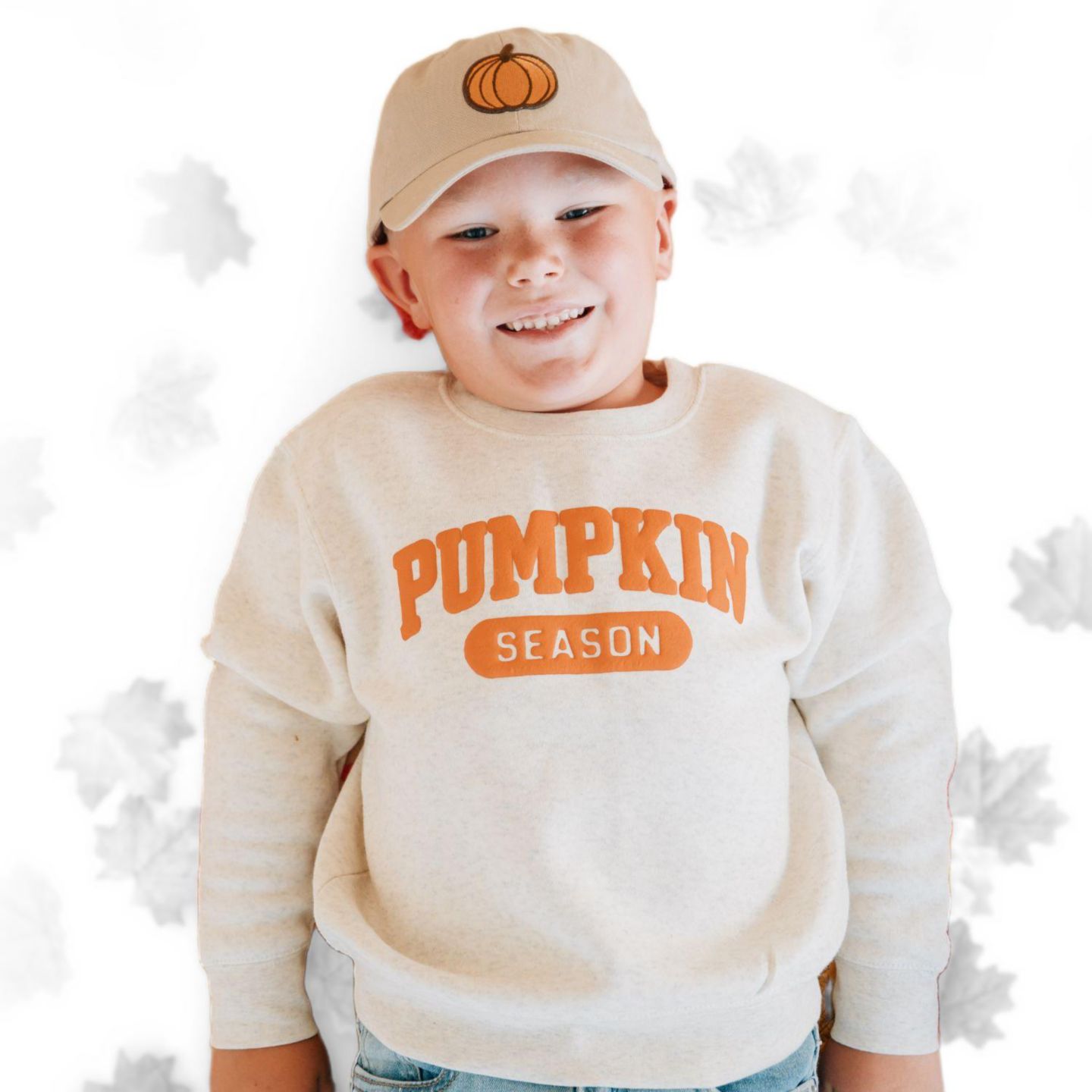 Толстовка Sweet Wink Pumpkin Season Crewneck для мальчиков-малышей, цвет: Натуральный меланжевый — фото 3