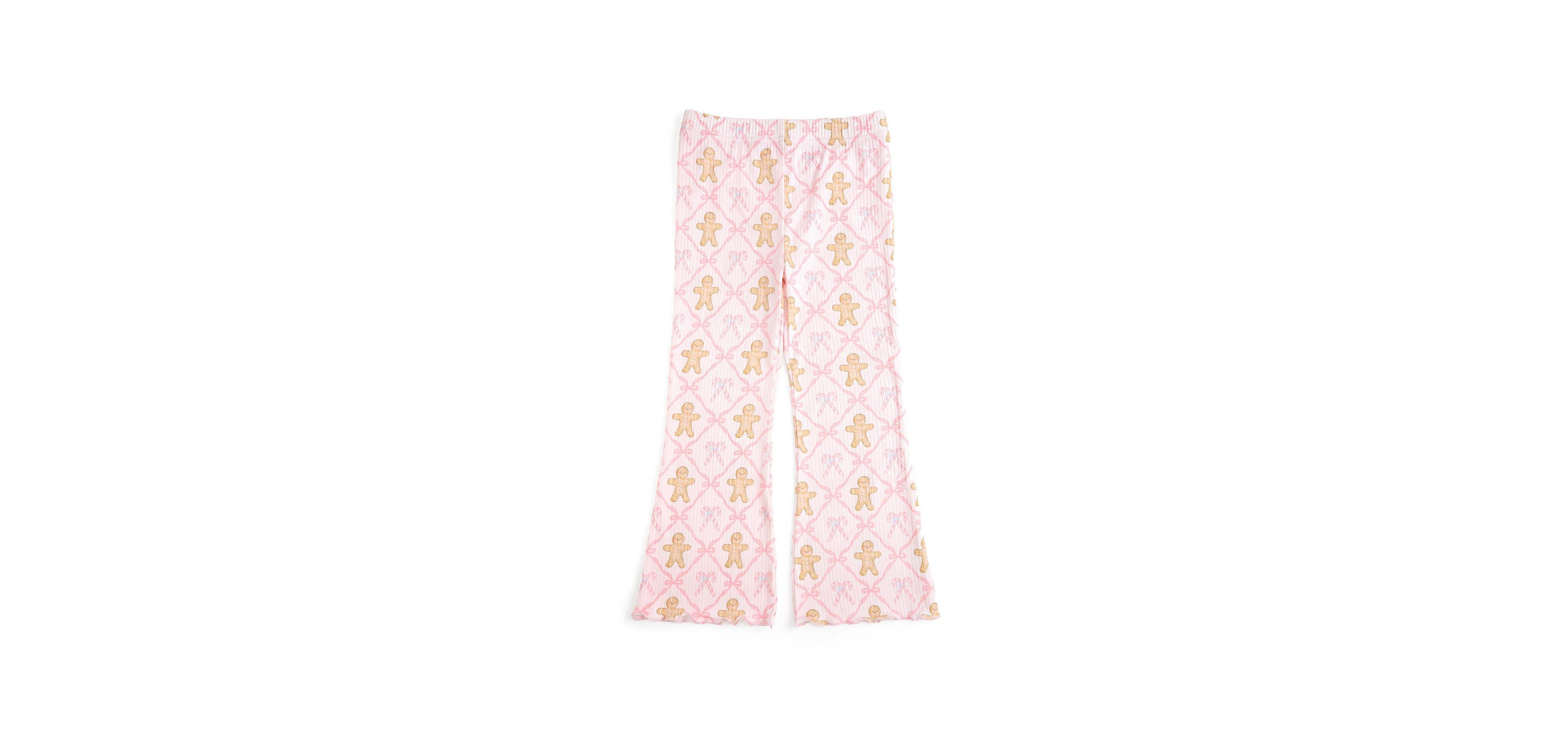 Sweet Wink Baby Girls' Gingerbread Bow Trellis Pull-On Flare Leggings