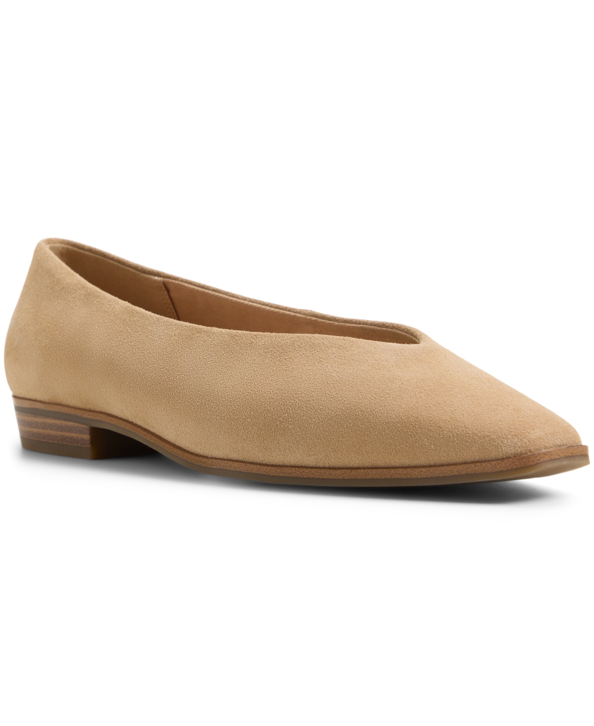 Aldo Women's Devereteriel Snip Toe Flats - Beige Suede