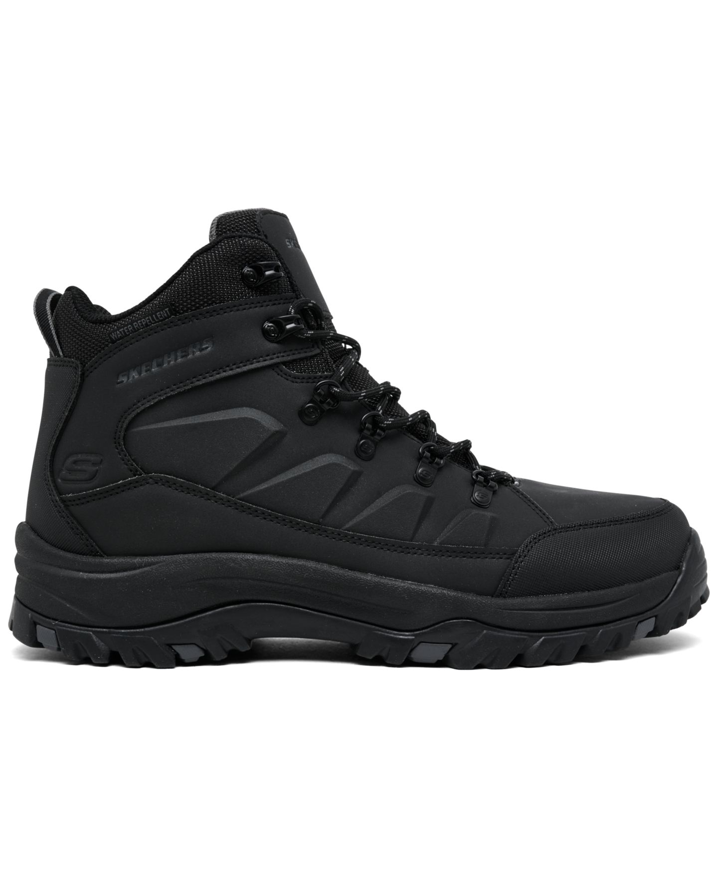 Мужские походные ботинки Skechers Relaxed Fit: Relment - Daggett, цвет: Чёрный — фото 2