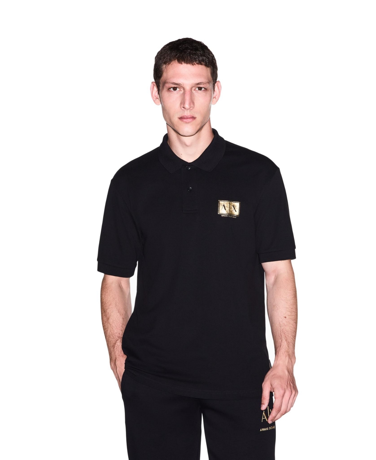 A|X Armani Exchange Men's Slim Fit Logo Polo Shirt
