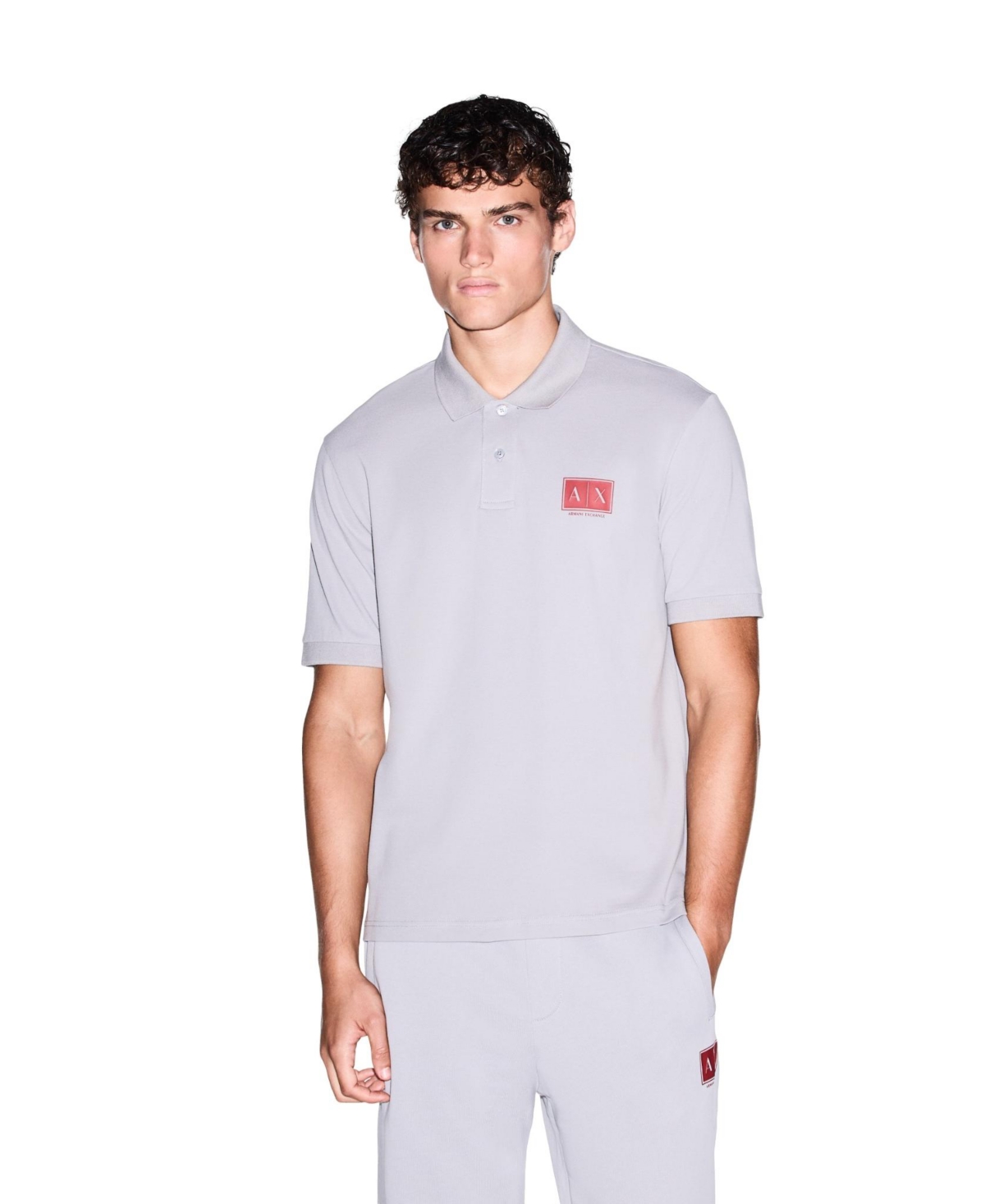 A|X Armani Exchange Men's Slim Fit Logo Polo Shirt
