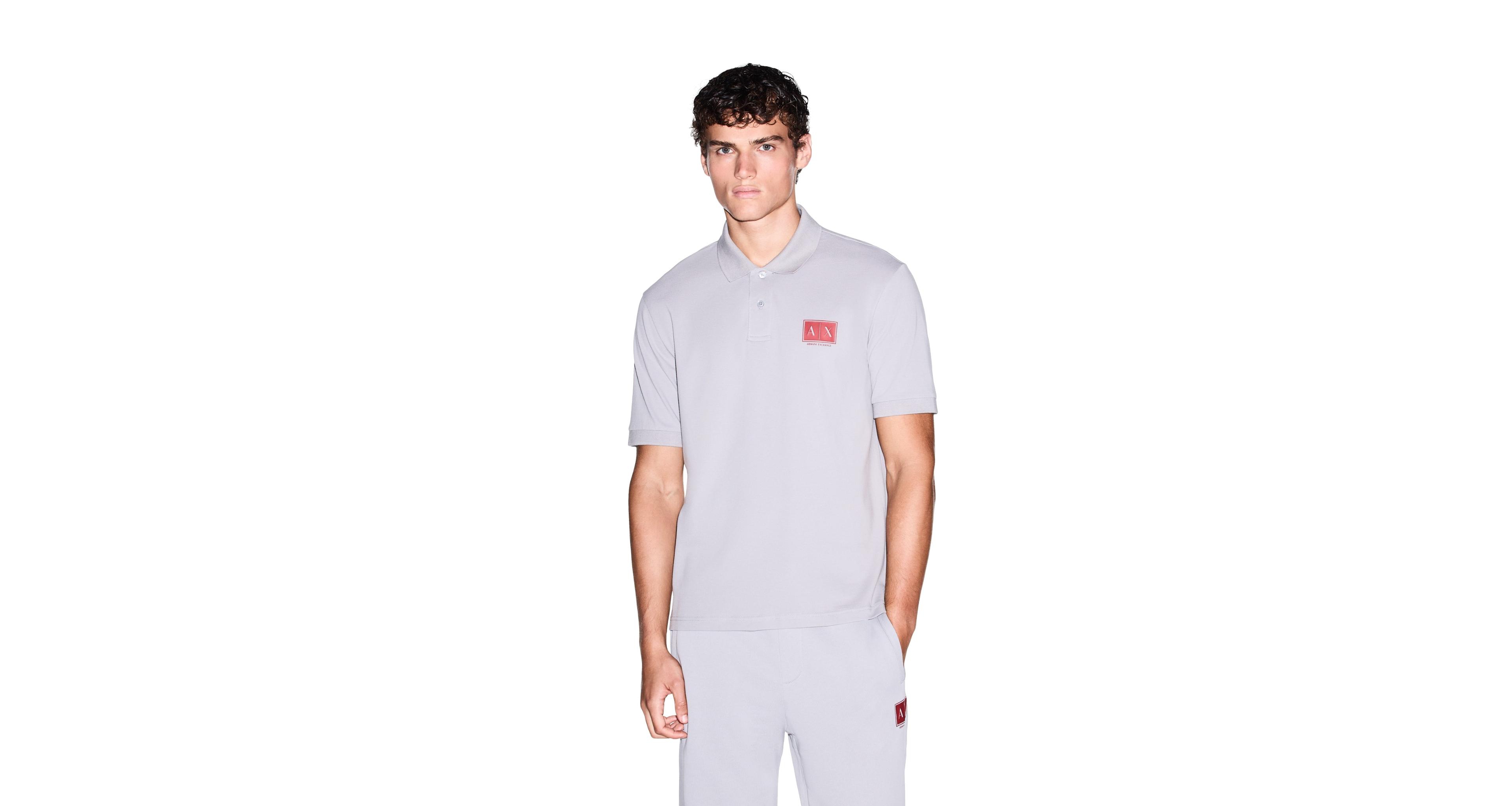 A|X Armani Exchange Men's Slim Fit Logo Polo Shirt
