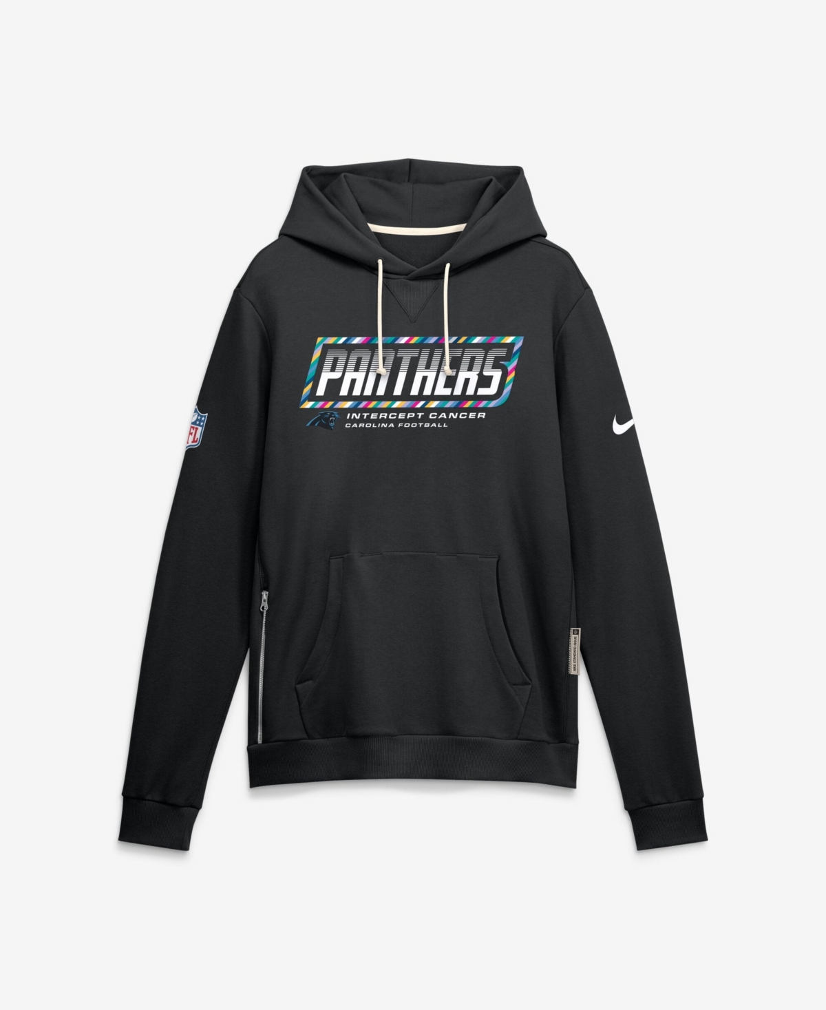 Nike Men's Black Carolina Panthers 2026 Nfl Cruical Catch Sideline Dri-Fit Pullover Hoodie - Black