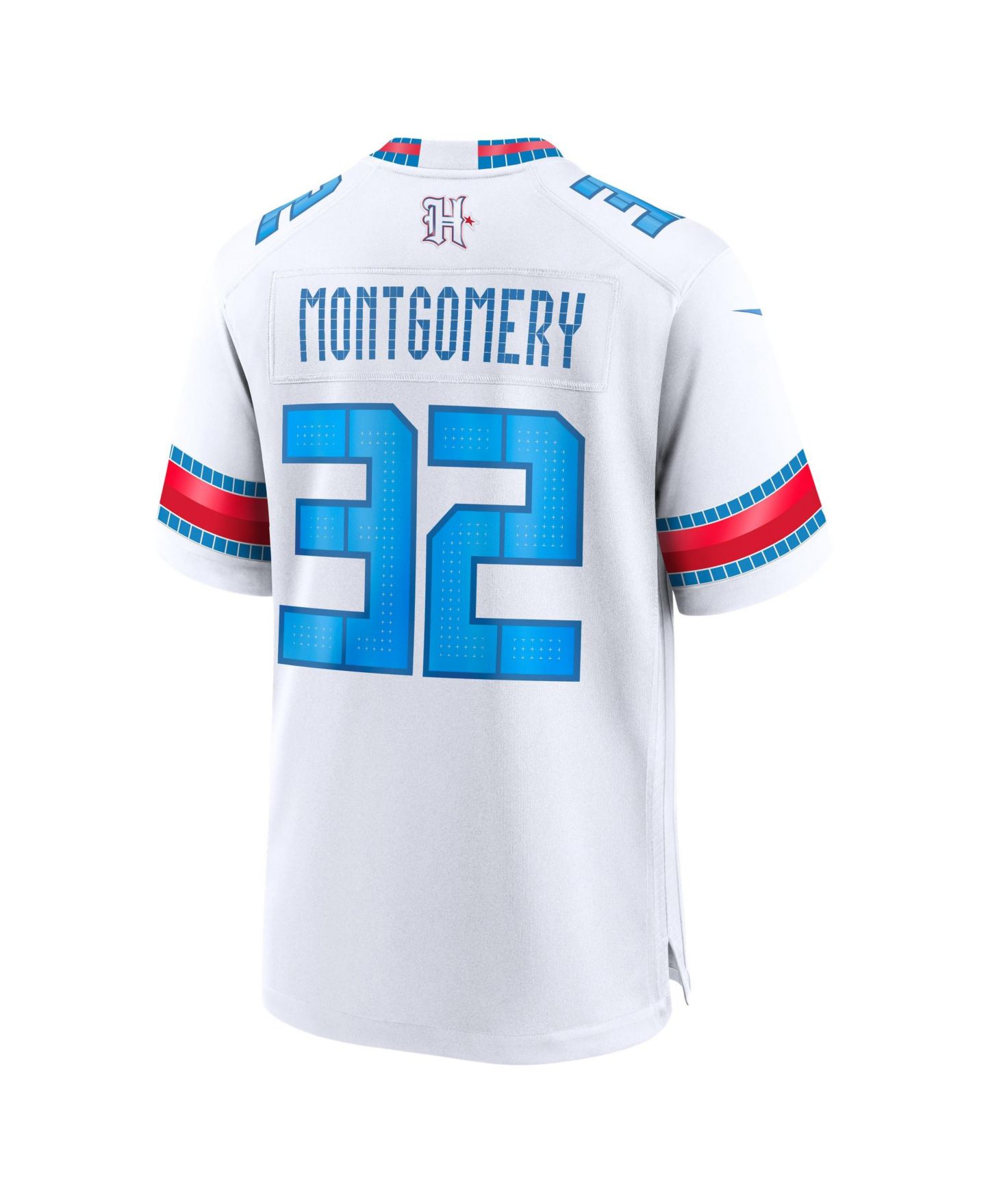 Мужской топ Nike David Montgomery White Houston Texans 2026 Rivalries Collection Game Jersey — фото 4