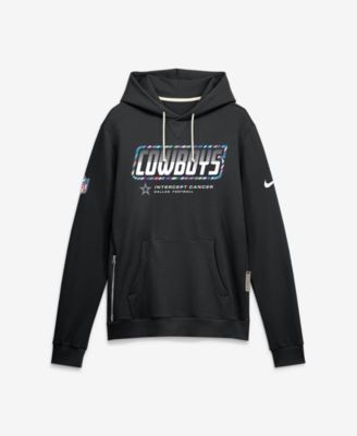 Men's Black Dallas Cowboys 2026 NFL Cruical Catch Sideline Dri-Fit Pullover Hoodie