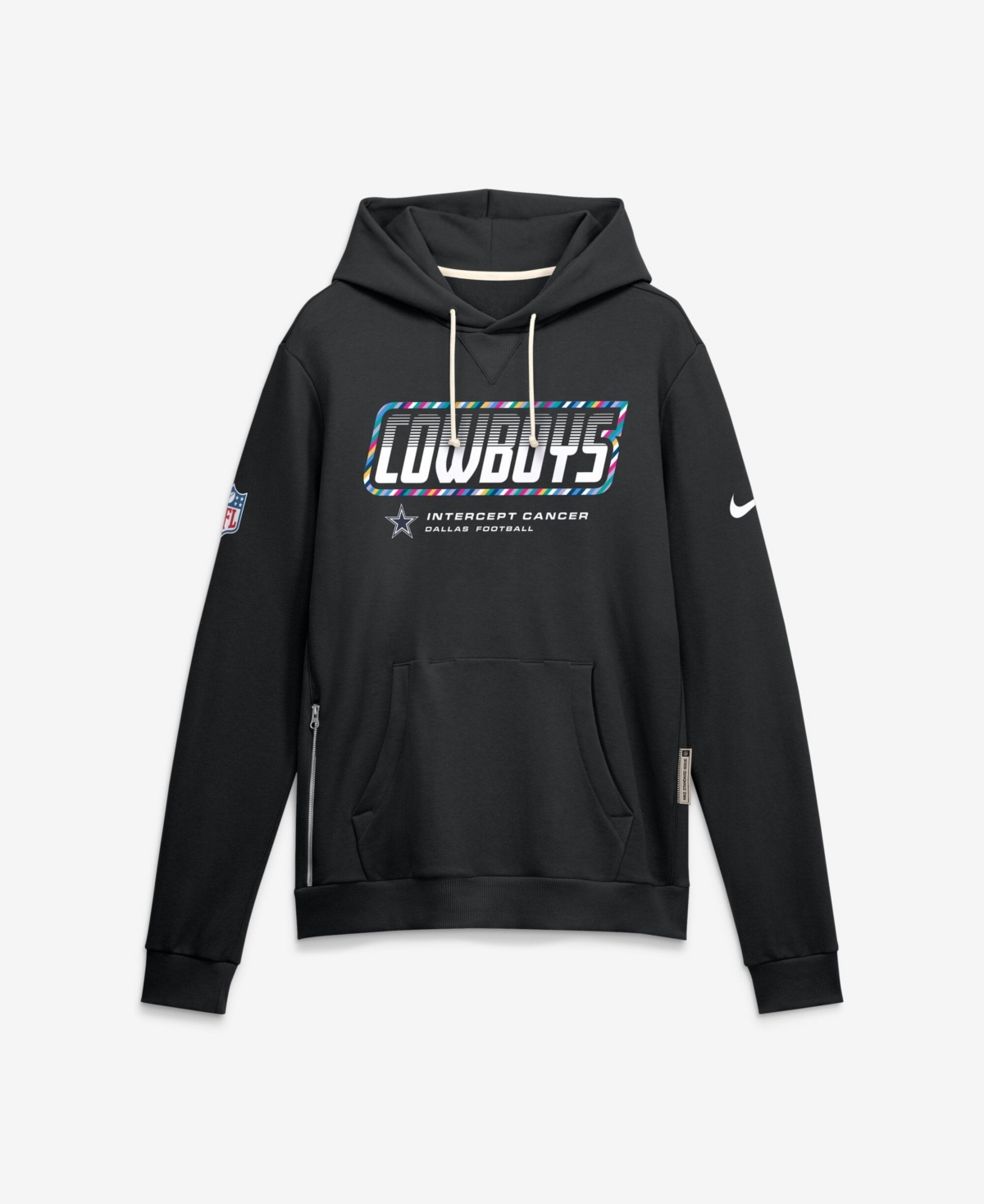 Nike Men's Black Dallas Cowboys 2026 Nfl Cruical Catch Sideline Dri-Fit Pullover Hoodie