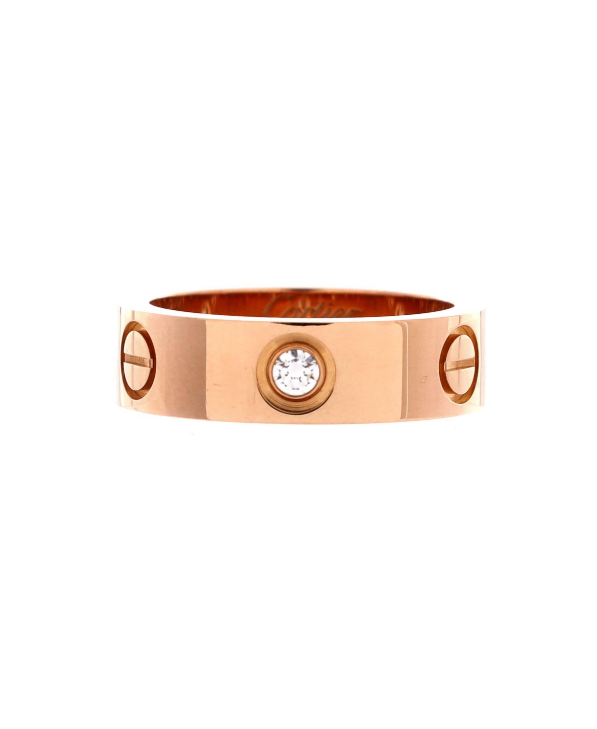 Pre-Owned Cartier Love 3 Diamonds Band Ring