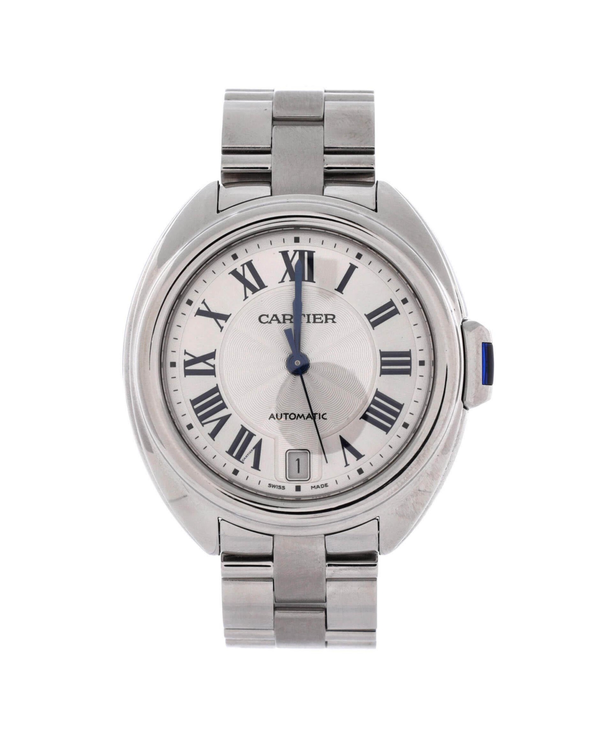 Pre-Owned Cartier Cle de Cartier Automatic Watch in Stainless Steel 35mm