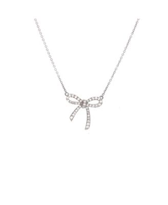 Pre-Owned Tiffany and Co Bow Pendant Necklace