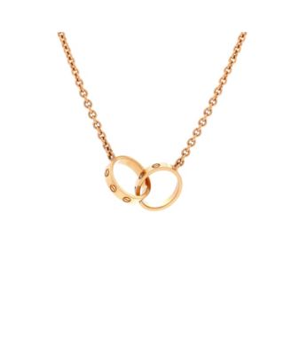 Love Interlocking Pendant in 18K Rose Gold