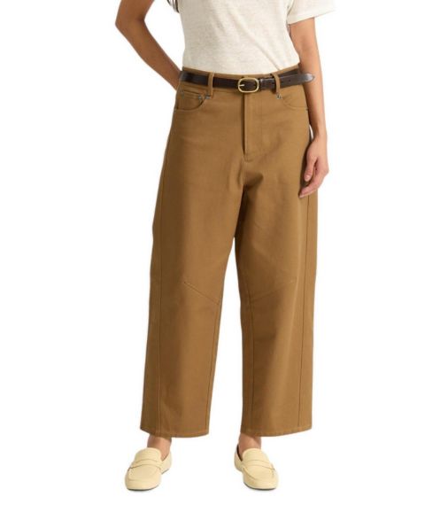 Женские брюки Albaray Cropped Barrel, цвет: Рыжевато-коричневый