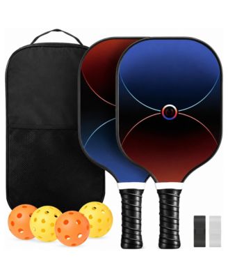 USA Pickleball Approved Carbon Fiber Hybrid Pickleball Paddles Set With Carry Bag