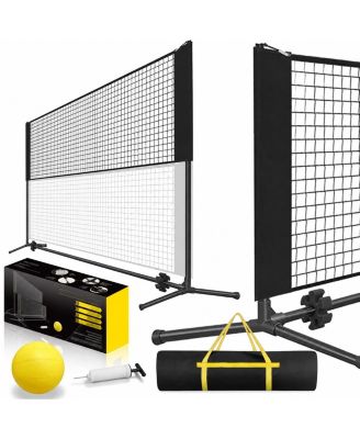 10 Ft Adjustable Multi Sport Net With Volleyball Pump And Carry Bag For Teens