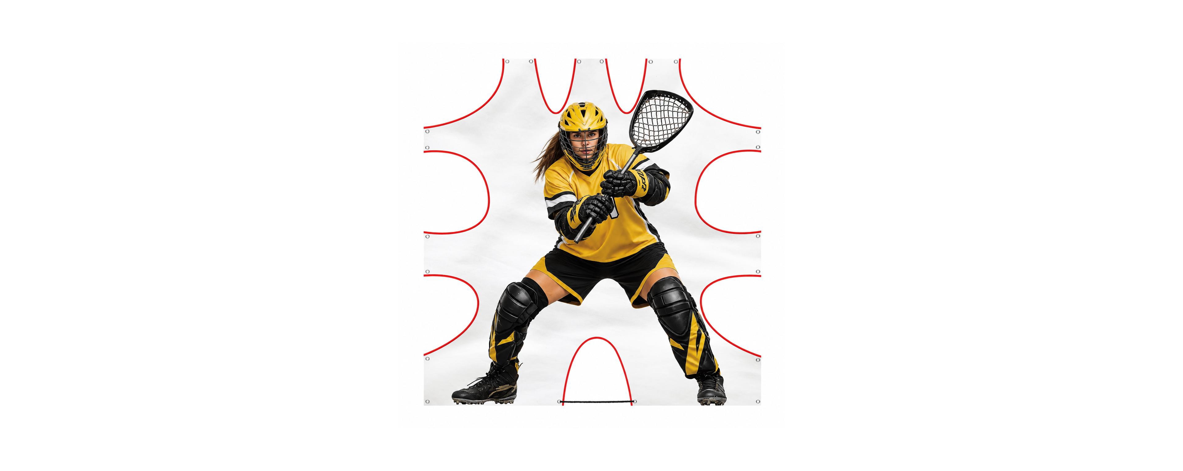 Peneyon 6x6 Lacrosse Goal Target Training Practice Aid For Skill Development