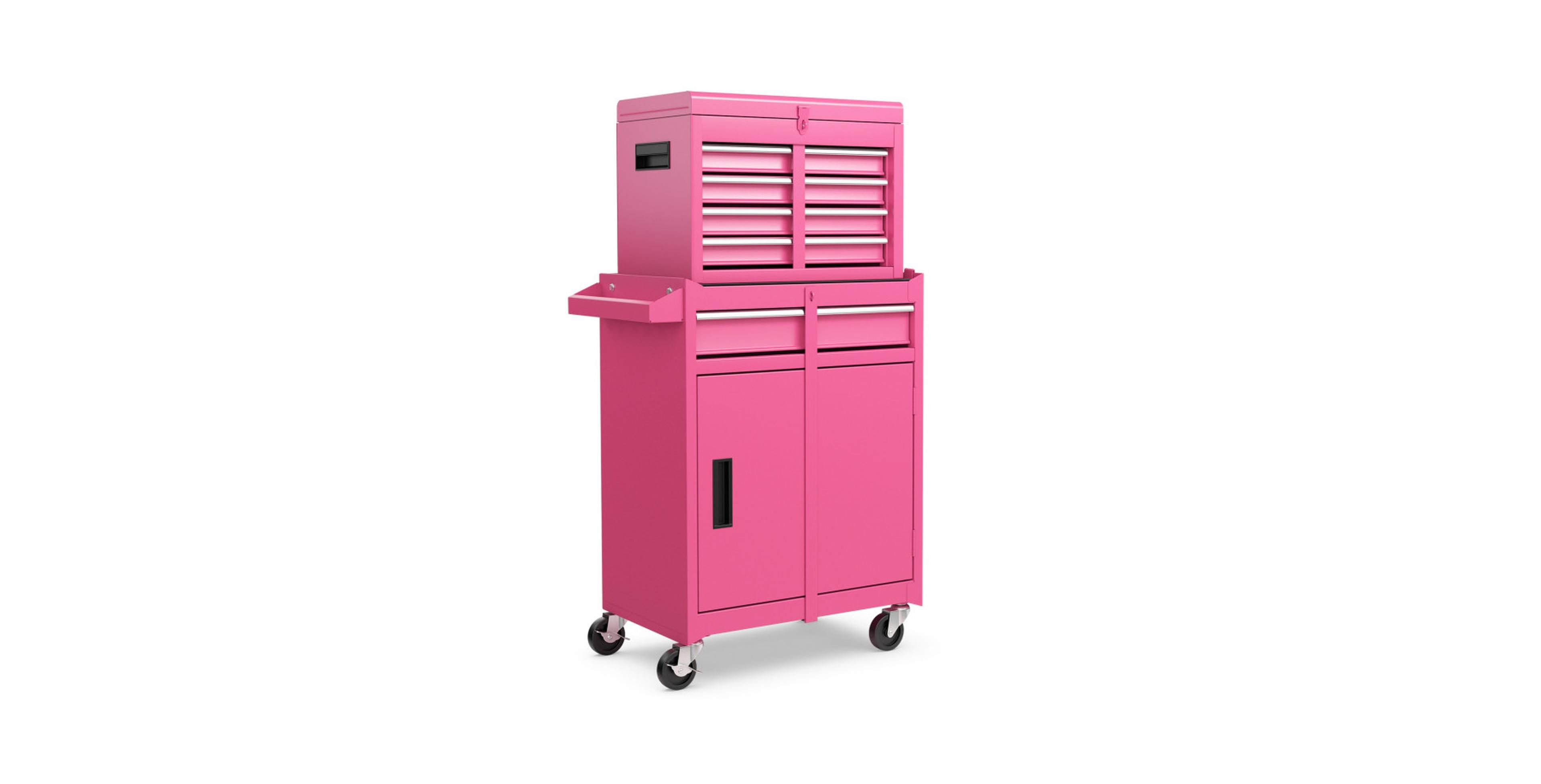 Gouun 2-in-1 Rolling Tool Chest with 5 Lockable Drawers and Detachable Upper Case