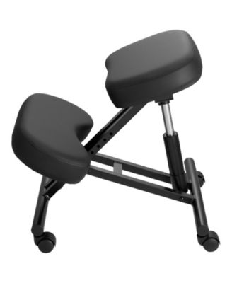 Mobile Ergonomic Kneeling Chair with Adjustable Height and Five Angle Settings