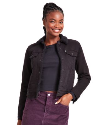 Women's Original Denim Trucker with Sherpa Lining